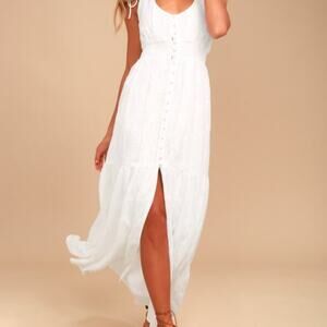 Lulus white maxi sundress
